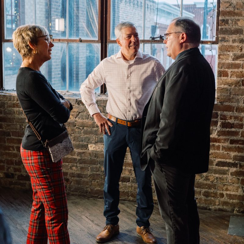 Keynote speaker, Steve Deace, meeting event attendees.